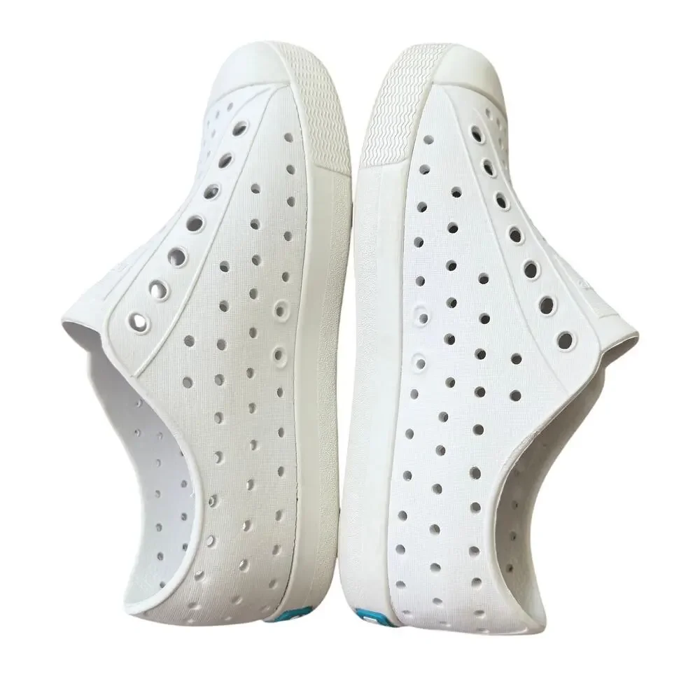 Native Jefferson White Slip‑On Sneakers Kids Size J1